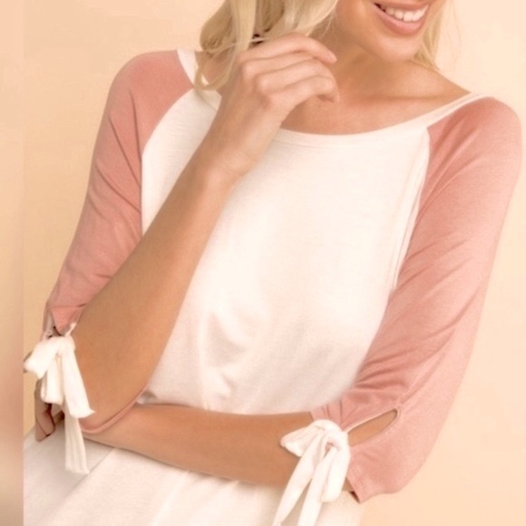 โ๐ผ #2482 Comfy Cute Raglan Mauve Sleeves Dress - Picture 8 of 17